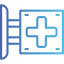Hospital sign icon 64x64
