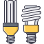 Eco bulb icon 64x64