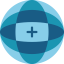 Globe grid icon 64x64