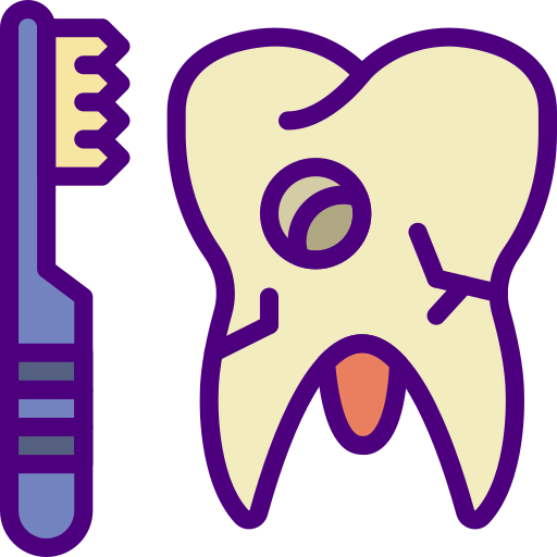 Broken tooth icon