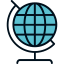 Earth globe icon 64x64