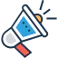 Megaphone ícono 64x64
