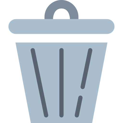 Trash bin icon