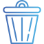 Trash bin icon 64x64