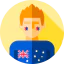 Australian man icon 64x64