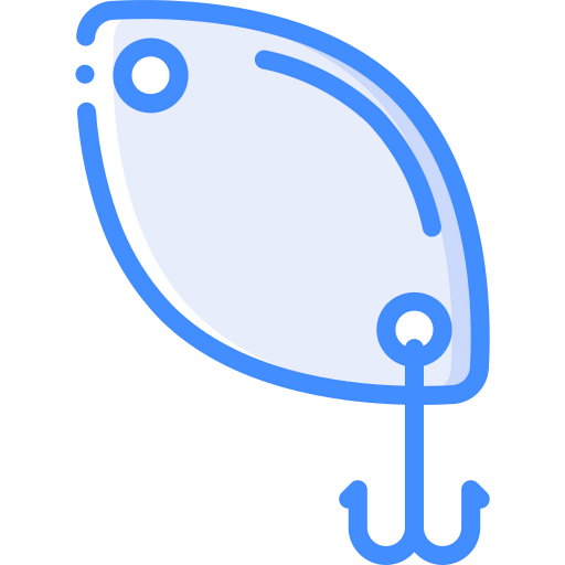 Fishing baits icon