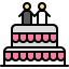Wedding cake icon 64x64