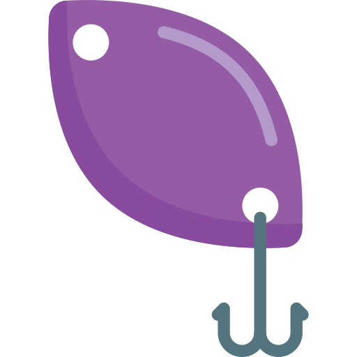 Fishing baits icon