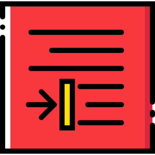 Right alignment icon