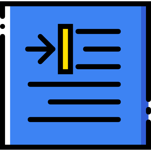 Right alignment icon