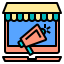 Online shopping icon 64x64