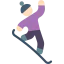 Snowboarding icon 64x64
