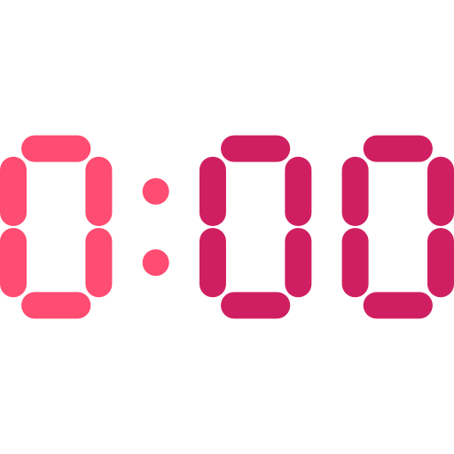 Digital clock icon