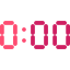 Digital clock biểu tượng 64x64