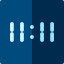 Digital clock icon 64x64