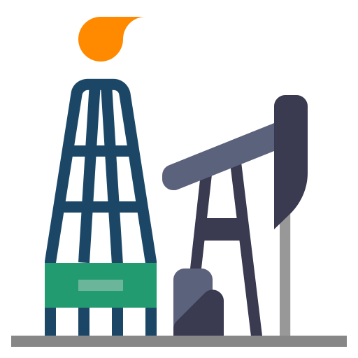 Oil mining icon