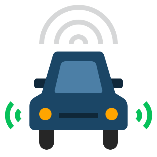 Autonomous car icon