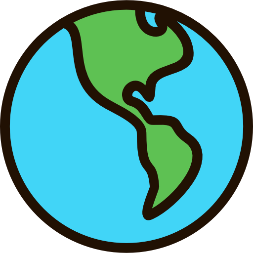 Planet earth icon