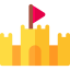 Sand castle icon 64x64