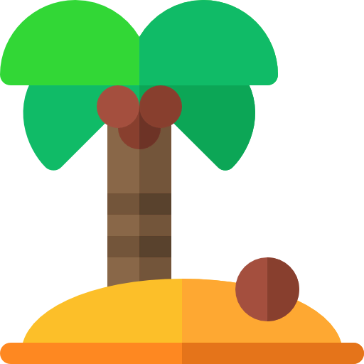 Coconut tree icon