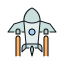 Space ship launch icône 64x64