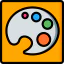 Paint palette Symbol 64x64