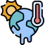 Global warming icon 64x64