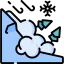 Snow avalanche icon 64x64