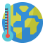 Global warming icon 64x64