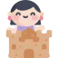 Sand castle icon 64x64