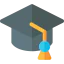 Graduation hat icon 64x64