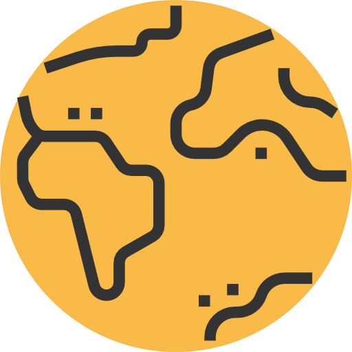 Planet earth icon