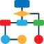 Flow chart icon 64x64