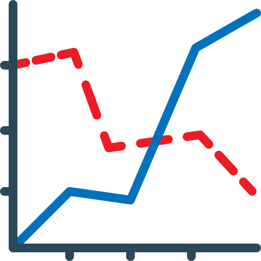 Line chart icon