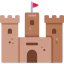 Sand castle icon 64x64