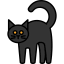Black cat icon 64x64