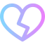 Broken heart icon 64x64