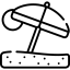 Beach umbrella іконка 64x64