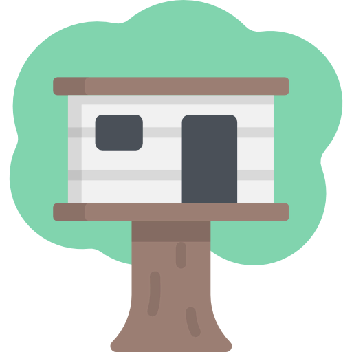 Tree house icon