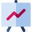 Line graph icon 64x64