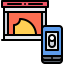 Fireplace icon 64x64