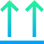 Up arrows アイコン 64x64
