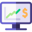 Money growth icon 64x64