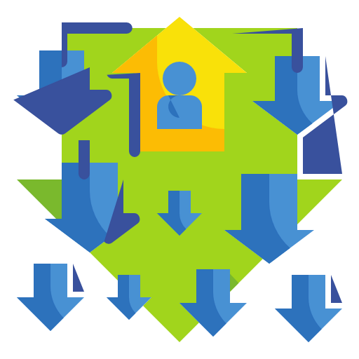 Down arrows icon