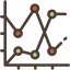 Line graph icon 64x64