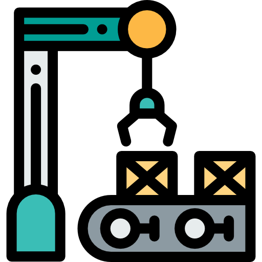 Robot arm icon