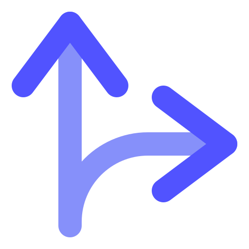 Go right icon