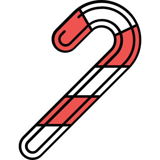 Candy cane icon