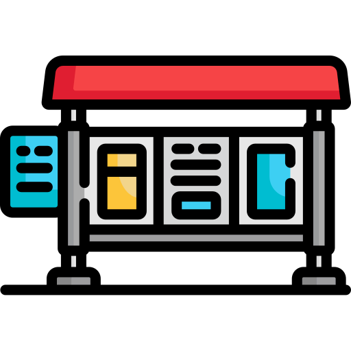 Bus stop icon