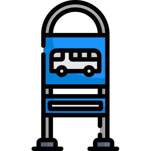 Bus stop icon